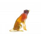 Daum Amber Cheetah by Jean-Francois Leroy, Limited Edition Sculpture