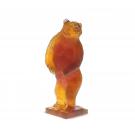 Daum Grizzli in Amber, Limited Edition Sculpture
