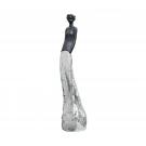 Daum Charlotte in Black and Silver by Jean-Philippe Richard, Limited Edition Sculpture