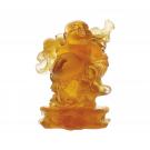 Daum Standing Buddha in Amber Sculpture