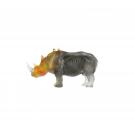 Daum Rhinoceros in Amber and Grey by Jean-Francois Leroy, Limited Edition Sculpture