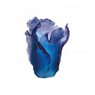 Daum 13" Tulip Vase in Blue