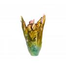 Daum 16.5" Cattleya Vase by Emilio Robba