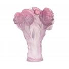 Daum 15" Peony Vase in Pink