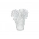 Daum 6.7" Rose Passion Vase in White