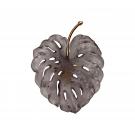 Daum Small Short-Fixture Monstera Wall Lamp in Grey by Emilio Robba, Sconce
