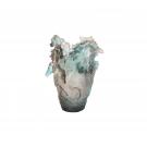 Daum Horse Vase in Blue and Grey, Limited Edition