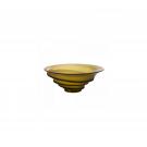 Daum 11.4" Sand Bowl in Olive Green by Christian Ghion, Limited Edition