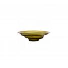 Daum 17.7" Sand Centerpiece in Olive Green by Christian Ghion, Limited Edition