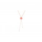Daum Rose Passion Crystal Necklace in Pink