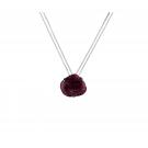 Daum Rose Passion Crystal Necklace in Black
