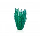 Daum 16.1" Jardin de Cactus Green Vase by Emilio Robba