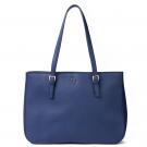 Galway Leather Large Tote Bag, Navy