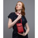 Galway Leather Mini Crossbody Bag, Red