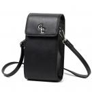 Galway Leather Mini Crossbody Bag, Black