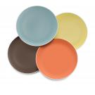Nambe Pop Colours Accent Plates, Set of 4