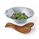 Nambe 13" Chillable Salad Bowl and Servers
