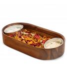 Nambe Oblong Nest 13" Chip and Dip