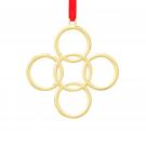 Nambe Metal Twelve Days Of Christmas, Five Golden Rings Ornament