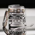 Cashs Ireland, Sterling Silver Diamante Soft Crystal Bracelet