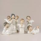 Lladro Classic Sculpture, Angel With Flute Figurine
