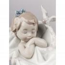 Lladro Classic Sculpture, Comforting Dreams Girl Figurine