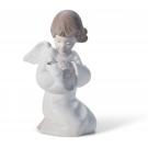 Lladro Classic Sculpture, Loving Protection Angel Figurine