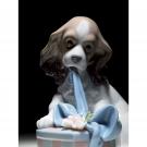 Lladro Classic Sculpture, Can't Wait Dog Figurine