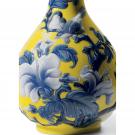Lladro Home Decor, Sparrows Vase. Yellow