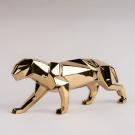 Lladro Design Figures, Panther (Golden)