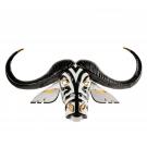 Lladro Buffalo Mask, Black-Gold
