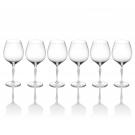 Lalique 100 Points Burgundy Glass By James Suckling, Set of 6