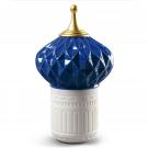 Lladro Light And Fragrance, Blue Spire Candle 1001 Lights. Unbreakable Spirit Scent