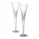 Waterford Crystal Wishes Happy Celebrations Flutes, Pair