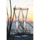 Waterford Crystal Wishes Beginnings Crystal Flutes, Pair