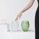 Lalique Feuilles 6.5" Vase, Clear