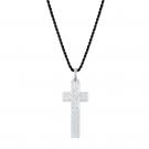 Lalique Saint Matthew Cross Pendant Necklace