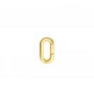 Lalique Empreinte Animale Karabiner Extender Accessory , 18K Yellow Gold Plated