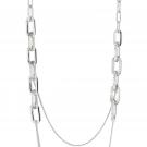 Lalique Empreinte Animale Long Necklace Clear, Silver