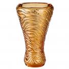 Lalique Empreinte Animale Tiger 18" Vase Amber, Gilded Coating Limited Edition