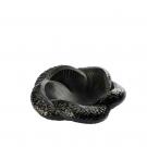 Lalique Empreinte Animale Serpent 9" Bowl Black