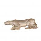Lalique Empreinte Animale Timbavati Lion, Gold Luster