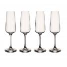 Villeroy and Boch Ovid Champagne Flute Glasses, Set of 4