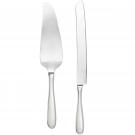 Fortessa Stainless Flatware Grand City Serrated Cake Server and Knife Set