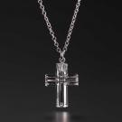 Cashs Ireland St. Brigid's Cross Crystal Pendant Necklace, Medium