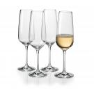 Villeroy and Boch Voice Basic Reims Flute Champagne Glasses, Set of 4