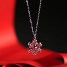 Cashs Ireland Crystal Snowflake Pendant Necklace, Small