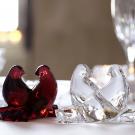 Baccarat Crystal, Loving Doves Ruby