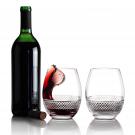 Cashs Ireland Cooper Stemless Red Wine Glass, Pair
