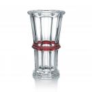 Baccarat Crystal, Harcourt 12.5" Straight Crystal Vase, Red